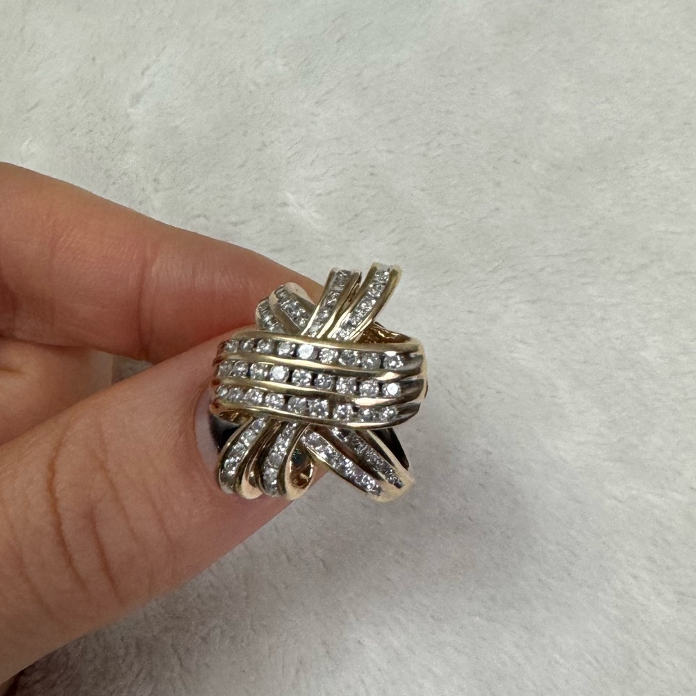 10k gold diamond ring. Gorgeous and heavy